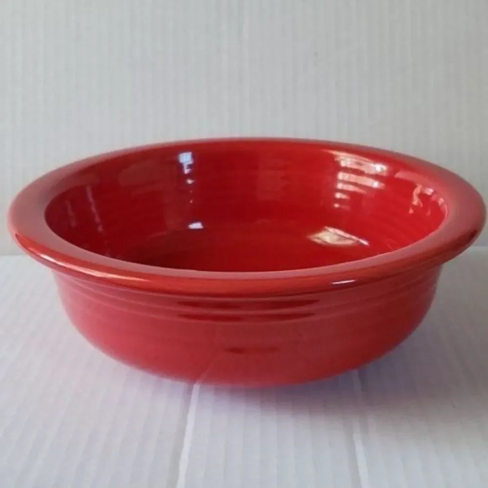 Fiestaware Fiesta SERVING Bowl Dish Vegetable Large Scarlet Red CERAMIC